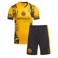 Camisa de Futebol Inter Milan Denzel Dumfries #2 Equipamento Alternativo Infantil 2024-25 Manga Curta (+ Calças curtas)